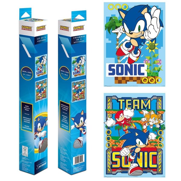 Sonic The Hedgehog Affisch (2-pack)