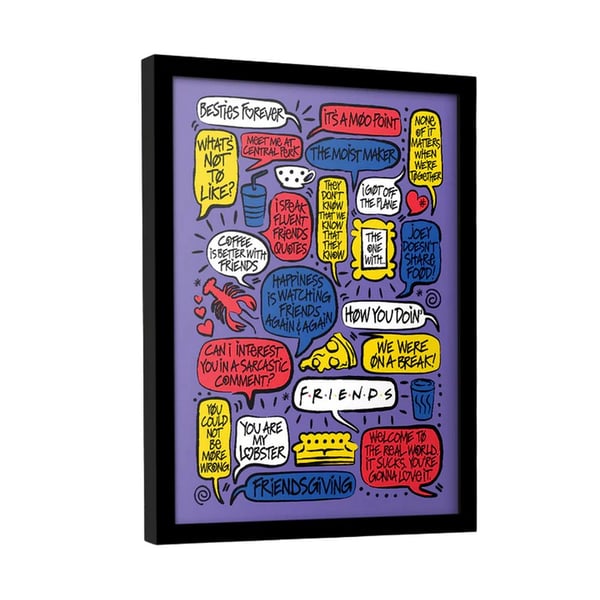 Friends 30 Years Quotes Framed Poster