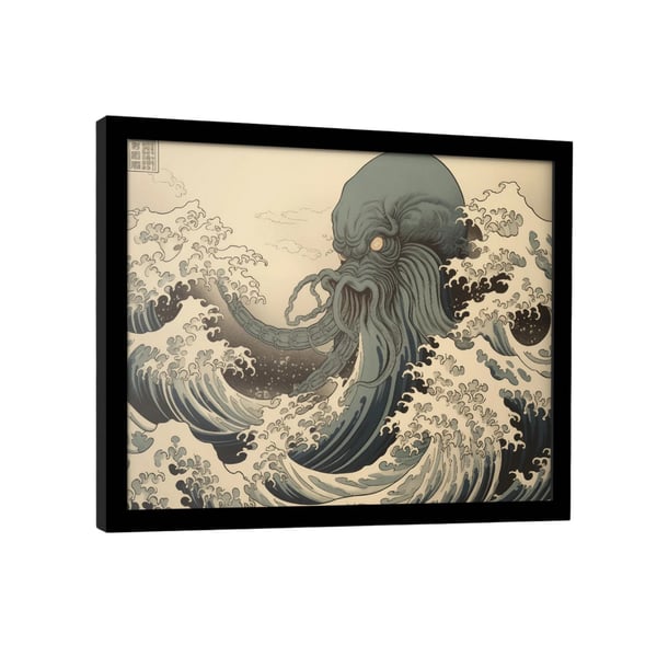 Wave Collection Cthulhu Wave kehystetty juliste