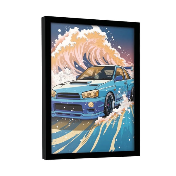 Wave Collection Wave Cars Scooby kehystetty juliste
