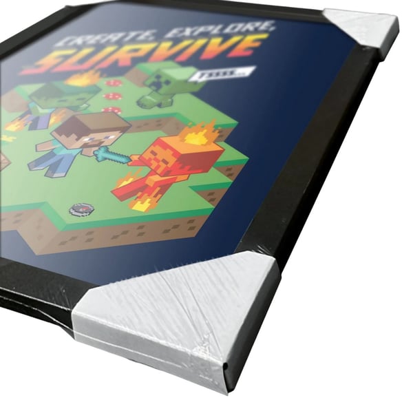 Minecraft Create Explore Survive Framed Poster