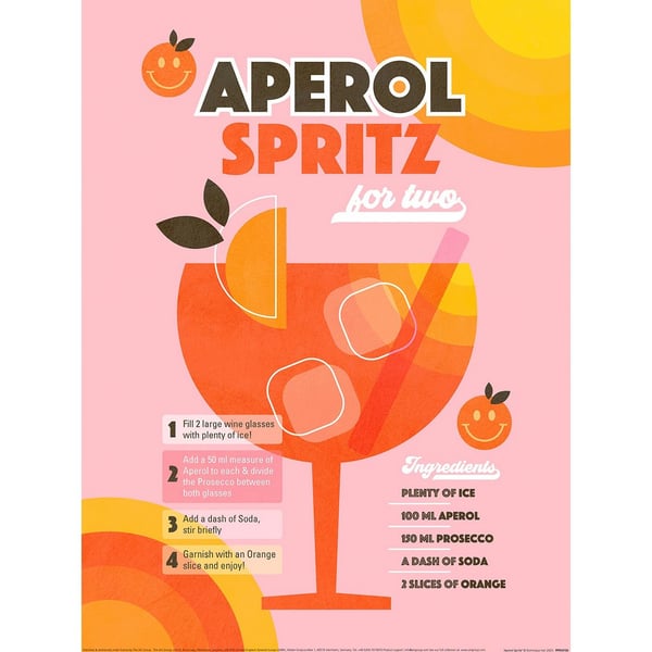 Dominique Vari Aperol Spritz Print