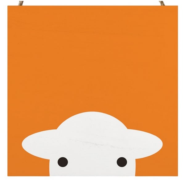 Herdy Orange Peep Plaque