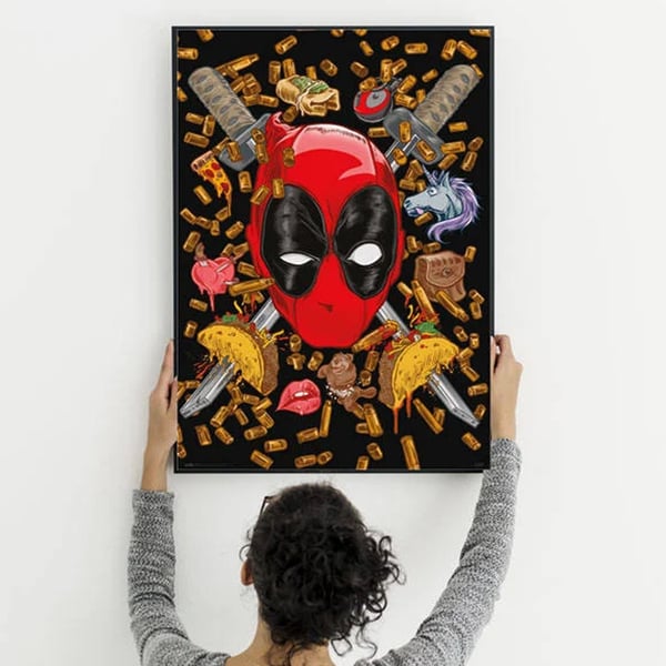 Deadpool Chimichanga Paper Poster