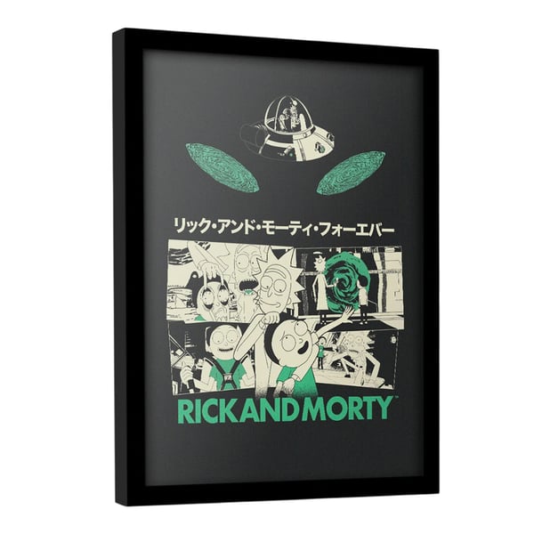 Rick And Morty Kehystetty Juliste