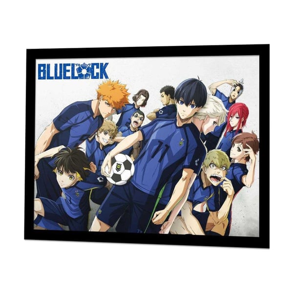 Blue Lock -hahmojen kehystetty juliste