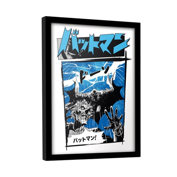 Batman Joker Kanji Framed Poster
