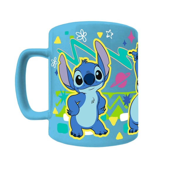 Lilo & Stitch Stitch Ansikte Fluffig 440ml Mugg