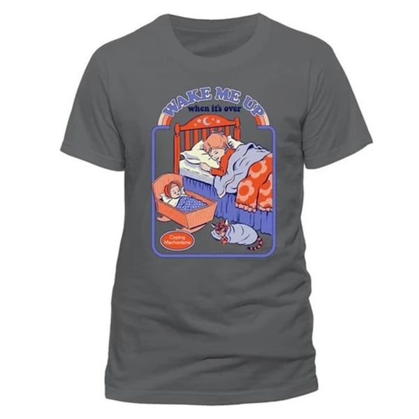 Steven Rhodes Unisex Aikuisten Wake Me Up T-paita