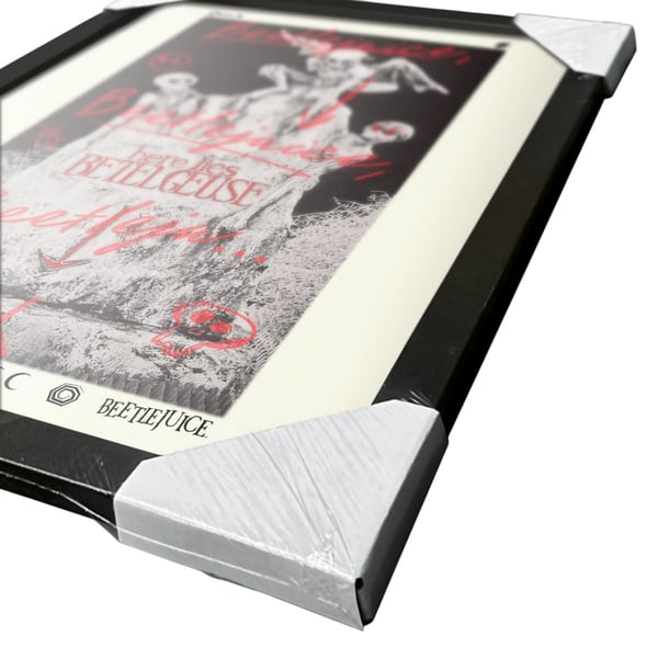 Beetlejuice Here Lies Betelgeuse Framed Poster