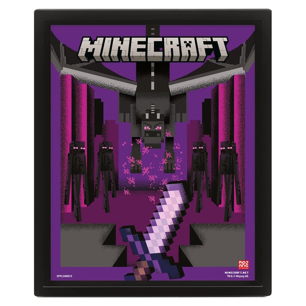 Minecraft Logo 3D Lenticular Poster