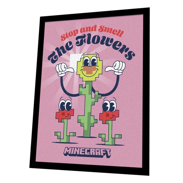 Minecraft The Flowers kehystetty juliste