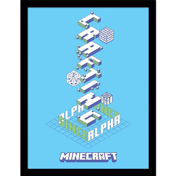 Minecraft Alpha Framed Poster
