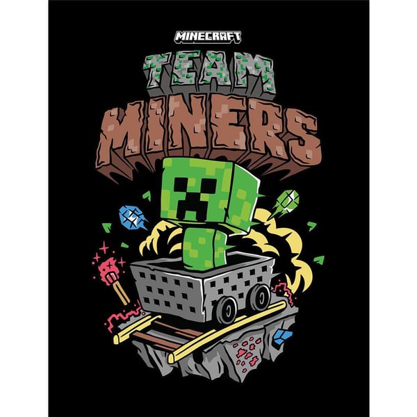 Minecraft Team Miners Framed Poster
