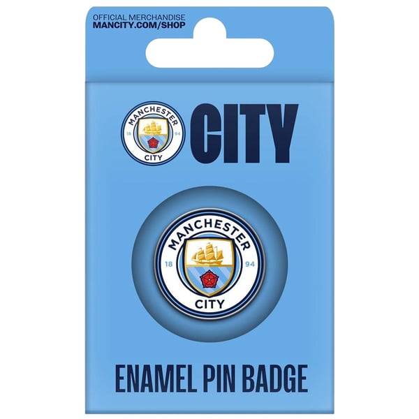 Manchester City FC Club Enamel Crest Badge