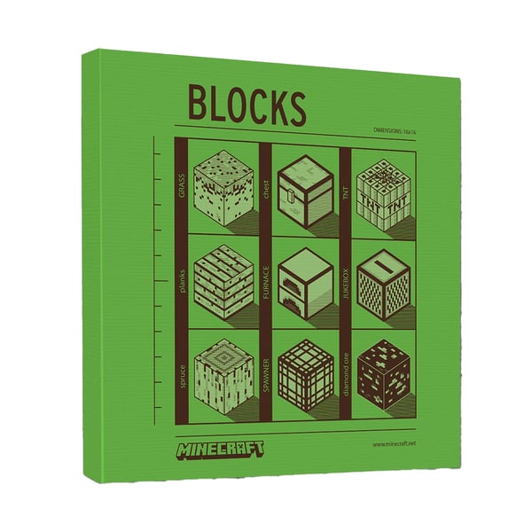 Minecraft Blocks Canvastryck