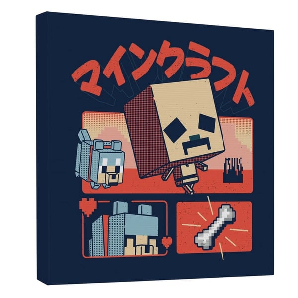 Minecraft Chibi Canvas-tryck