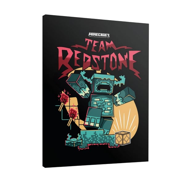 Minecraft Team Redstone Canvas Print