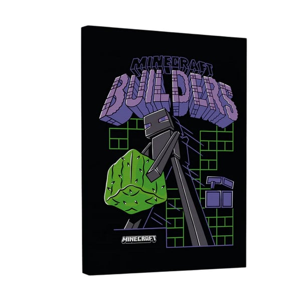 Minecraft Builders Canvas Print