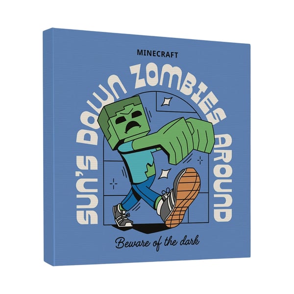 Minecraft Zombie Canvastryck