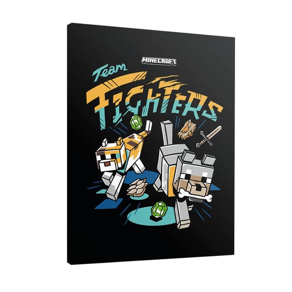 Minecraft Team Fighters kehystetty kangasprintti