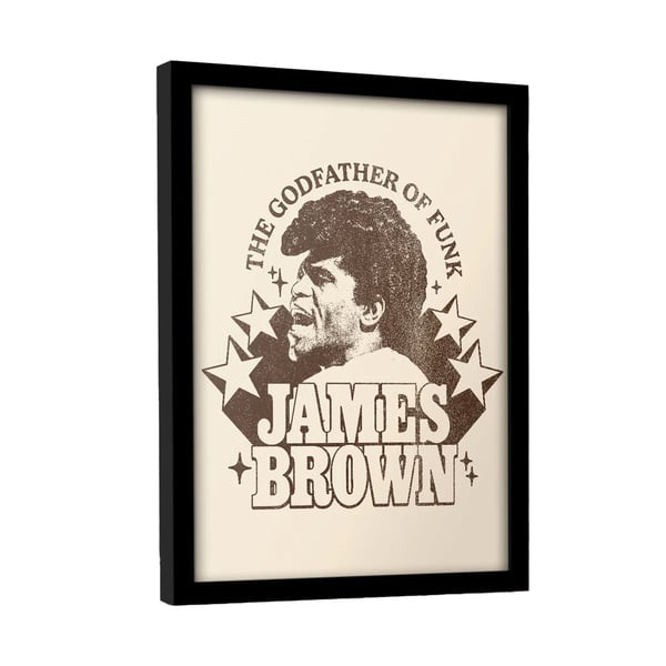James Brown Godfather Kehystetty Juliste