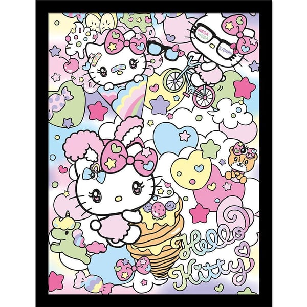 Hello Kitty Harajuko kehystetty juliste