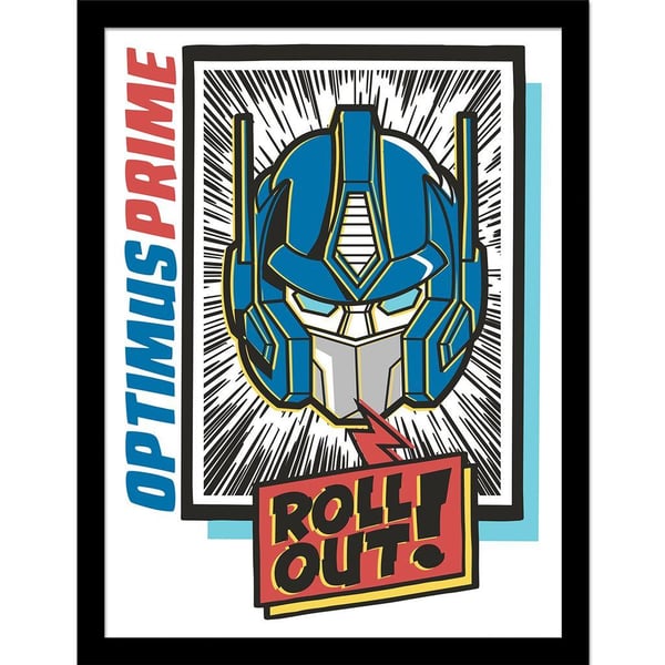 Transformers Roll Out Optimus Prime Framed Poster