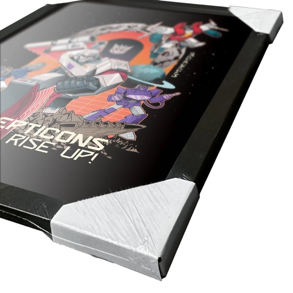 Transformers Decepticons Rise Up Kehystetty juliste