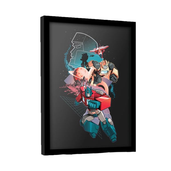 Transformers Utopian Worlds Inramad Affisch