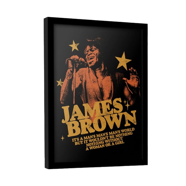James Brown Man´s World Kehystetty juliste