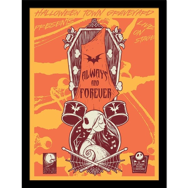 Nightmare Before Christmas Always And Forever Framed Poster