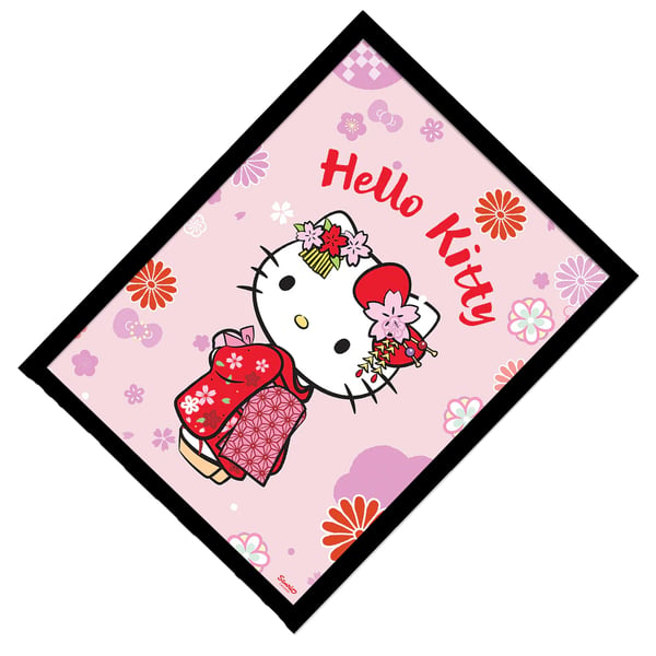 Hello Kitty Kimono Inramad Affisch