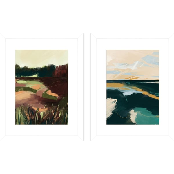 Luana Asiata Osea Island River Blackwater kehystetty printtisetti (2 kpl)