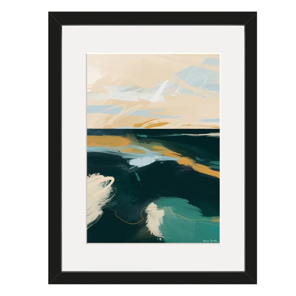 Luana Asiata Osea Island River Blackwater Framed Print Set  (Pack of 2)