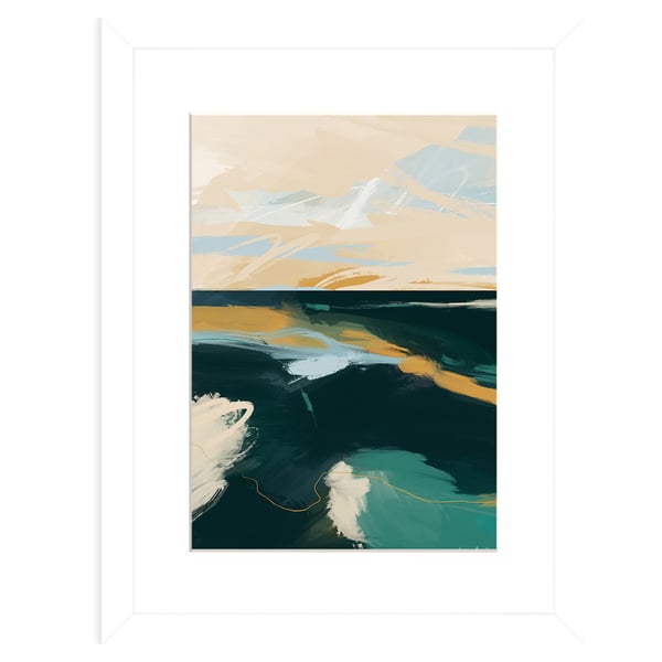 Luana Asiata Osea Island River Blackwater Framed Print Set  (Pack of 2)