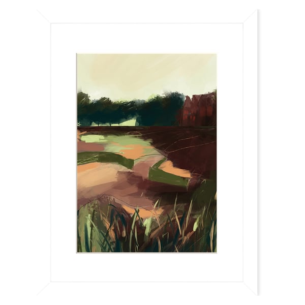 Luana Asiata Osea Island River Blackwater Framed Print Set  (Pack of 2)