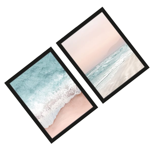 Gemma Bardot Beach Vibes III / IV Framed Print Set  (Pack of 2)