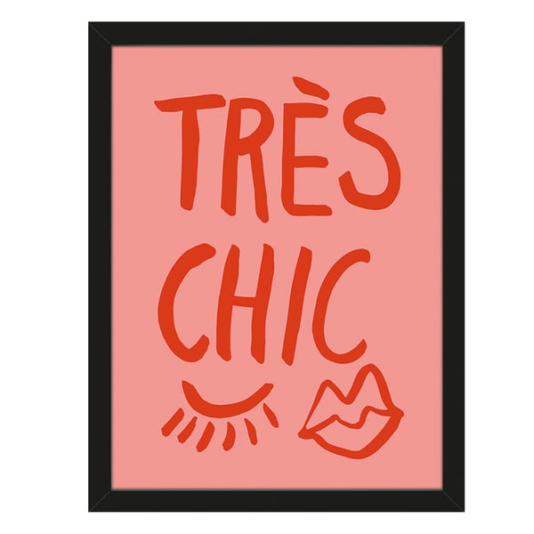 Grace Digital Magiqueface / Très Chic Pink Framed Print Set  (Pack of 2)