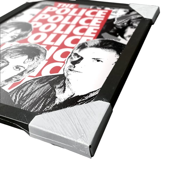 The Police -toistopainatus kehystetty juliste