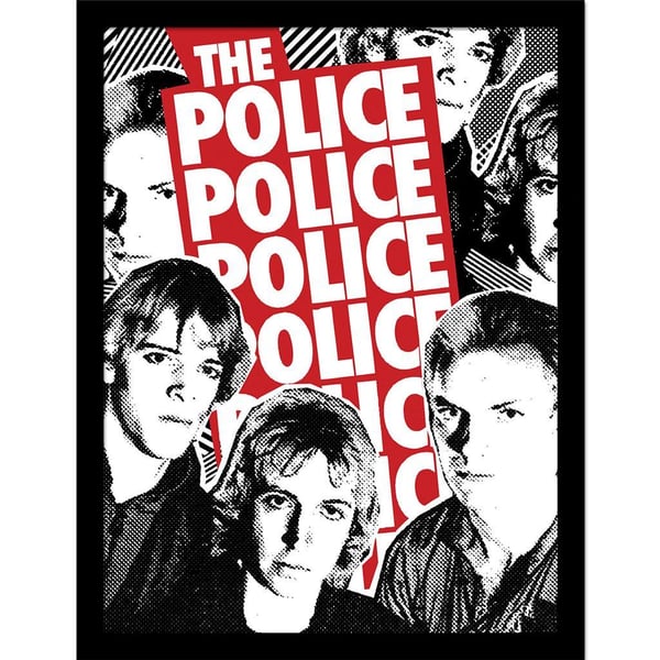 The Police Repeat Print Framed Poster