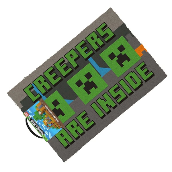 Minecraft Creepers Are Inside Kokosdörrmatta