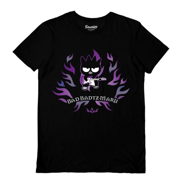 Sanrio Unisex Aikuisten Badtz-Maru Rocker T-paita