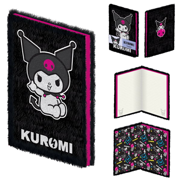 Sanrio Rock Out Kuromi Pehmokantinen A5-muistikirja
