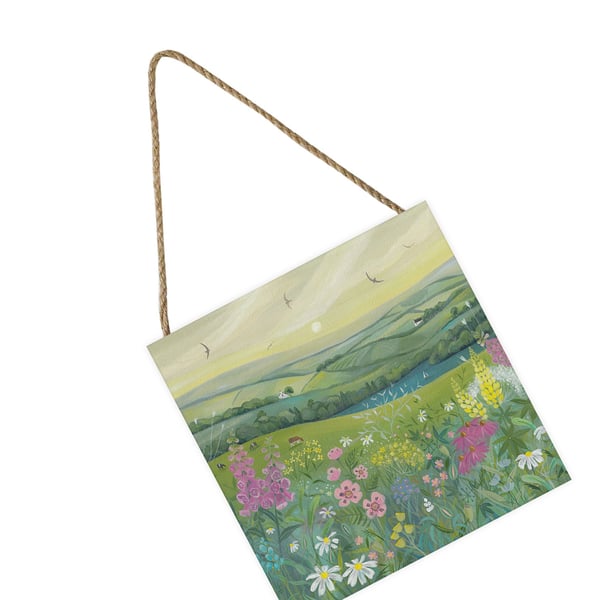 Julia Crossland Morning Light Wooden Block