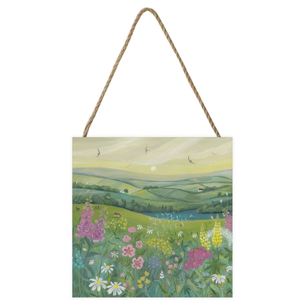 Julia Crossland Morning Light Wooden Block