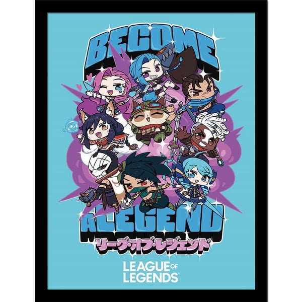League Of Legends Become A Legend Framed Poster