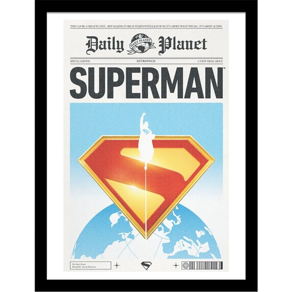Superman Daily Planet Framed Poster