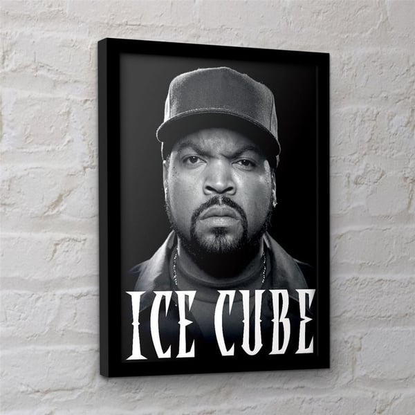 Ice Cube Headshot Kehystetty Juliste