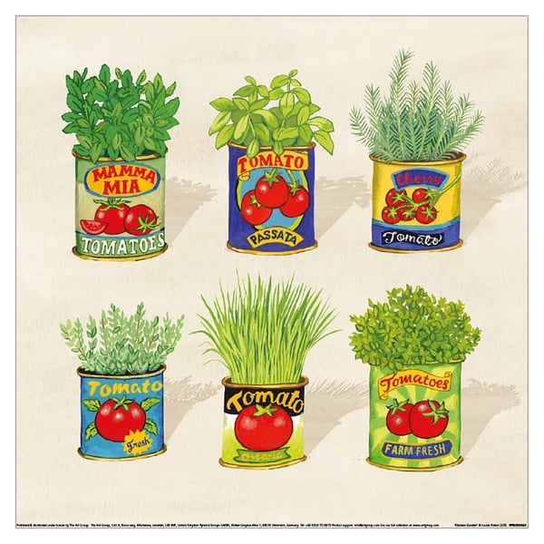 Louise Nisbet Kitchen Garden Print